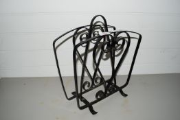 WROUGHT IRON MAGAZINE RACK