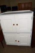 PAINTED EFFECT CUPBOARD, WIDTH APPROX 92CM