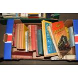 BOX OF MIXED BOOKS - "LEARN ABOUT" OUR RAILWAYS, ENID BLYTON, ARTHUR RANSOME, FRANCES HODGSON