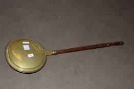 BRASS BED WARMER, LENGTH APPROX 109CM