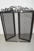 WROUGHT IRON FIRE SPARK GUARD