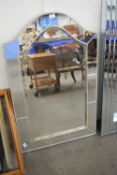 ARCHED DECORATIVE MIRROR, WIDTH APPROX 71CM