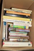 BOX OF HOME REFERENCE BOOKS - COOKERY, GARDENING/PLANTS ETC