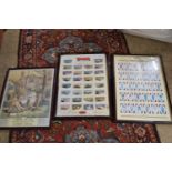 TWO FRAMED SETS OF CASTELLA COLLECTORS CARDS