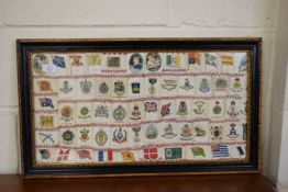 FRAMED SELECTION OF CIGARETTE SILKS