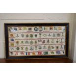 FRAMED SELECTION OF CIGARETTE SILKS