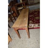 VINTAGE BENCH WITH TURNED LEGS, LENGTH APPROX 163CM