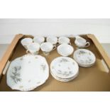 PART CHINA TEA SET BY ADDERLEY