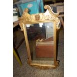 MIRROR WITH WOODEN GILT EFFECT FRAME