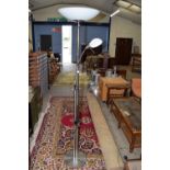 MODERN BRUSHED METAL UPLIGHTER, HEIGHT APPROX 180CM