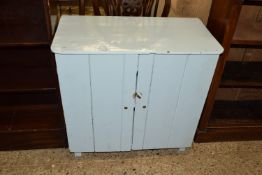 SMALL PAINTED PINE SIDE CUPBOARD, APPROX 70CM WIDE