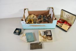 BOX CONTAINING JEWELLERY