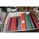 BOX CONTAINING STAMP ALBUMS