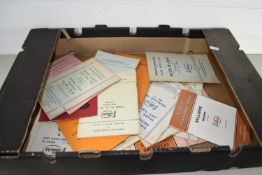 BOX CONTAINING CAR EPHEMERA FOR MOTORCYCLES AND CARS