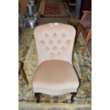 SMALL BUTTON BACK NURSING CHAIR, WIDTH APPROX 51CM MAX