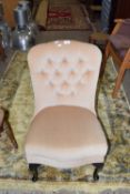 SMALL BUTTON BACK NURSING CHAIR, WIDTH APPROX 51CM MAX