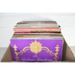 BOX OF RECORDS, CLASSICAL, BEETHOVEN, TCHAIKOVSKY ETC