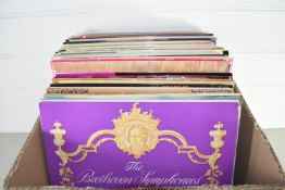 BOX OF RECORDS, CLASSICAL, BEETHOVEN, TCHAIKOVSKY ETC