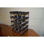 12-HOLE METAL WINE RACK