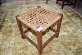 SMALL JOINTED STOOL, APPROX 28CM SQ