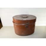 LARGE METAL HAT BOX