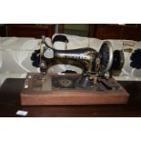 VINTAGE VICKERS HAND CRANKED SEWING MACHINE