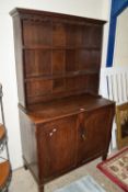 EARLY TO MID 20TH CENTURY OAK DRESSER, WIDTH APPROX 107CM