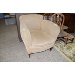 MAHOGANY FRAMED EASY CHAIR