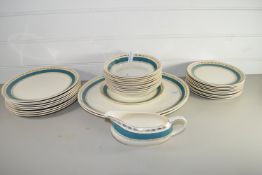 QTY OF CERAMIC DINNER WARES BY CROWN DUCAL