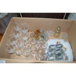 BOX CONTAINING GLASS WARES