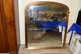 IMPRESSIVE ARCHED OVERMANTEL MIRROR, WIDTH APPROX 111CM