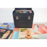 BOX CONTAINING QTY OF RECORDS, POP MUSIC, MAINLY TOP OF THE POPS