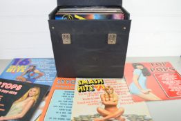 BOX CONTAINING QTY OF RECORDS, POP MUSIC, MAINLY TOP OF THE POPS