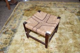 SMALL JOINTED STOOL, APPROX 31CM SQUARE