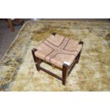 SMALL JOINTED STOOL, APPROX 31CM SQUARE