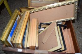 BOX CONTAINING A QUANTITY OF WOODEN FRAMES