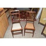 TWO VARIOUS BEDROOM CHAIRS