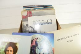 BOX OF LPS, POP MUSIC, GILBERT O'SULLIVAN, FRANK SINATRA, RICK WAKEMAN ETC