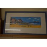 PRINT OF LIFEBOAT ON CROMER BEACH SIGNED LEWIS 2007 NO 6/500