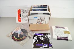 BOX OF 45RPM RECORDS, SPANDAU BALLET ETC