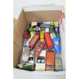 BOX CONTAINING DINKY CARS ETC