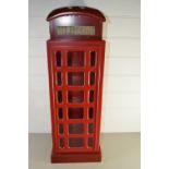 MODEL OF AN OLD STYLE TELEPHONE BOX