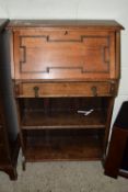 SMALL EARLY 20TH CENTURY OAK DROP FRONT BUREAU