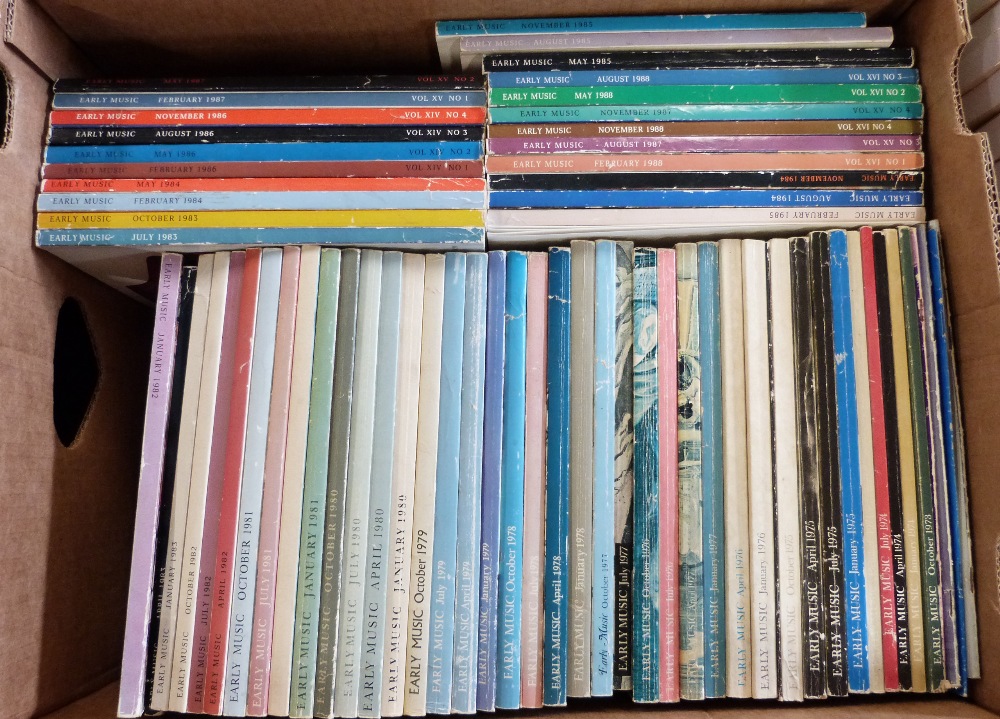 Three boxes: Music including EARLY MUSIC periodical, large run from issue No 1 1973 to 2013 - Image 2 of 4