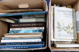 Two boxes: Ornithology and gardening