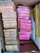 Two boxes: Ordnance Survey maps + various foreign travel guides etc