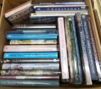 Box: Modern Travel books including Capt Cook interest