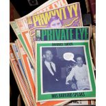 Box: mainly PRIVATE EYE, 50+ issues 1969-72