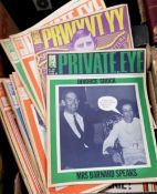 Box: mainly PRIVATE EYE, 50+ issues 1969-72