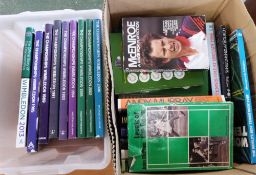 Two boxes: Tennis, including Wimbledon annuals 1985, 1989, 1991, 1993-95, 2002, 2006 and 2013